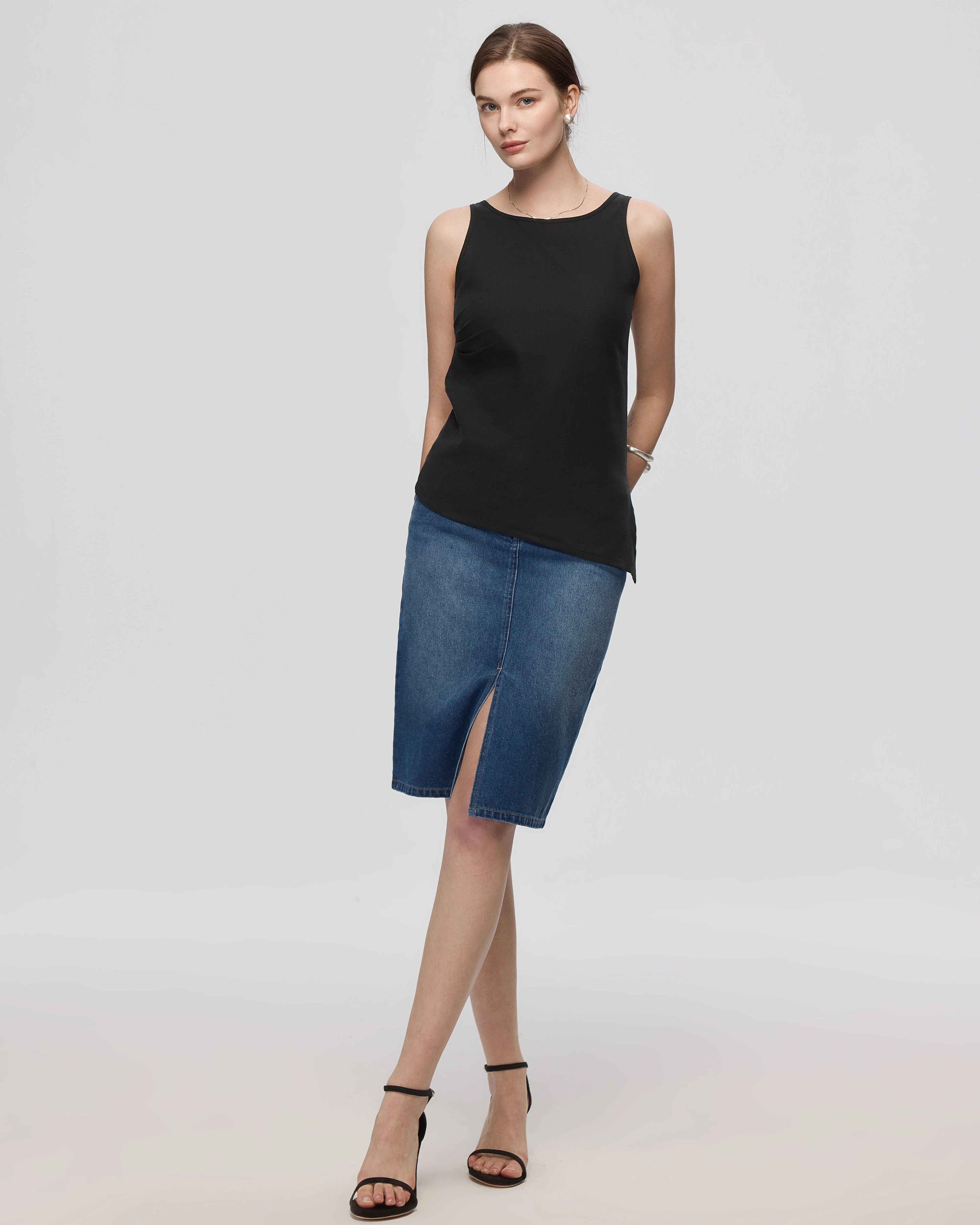 Denim Atelier Midi Skirt - Image 4