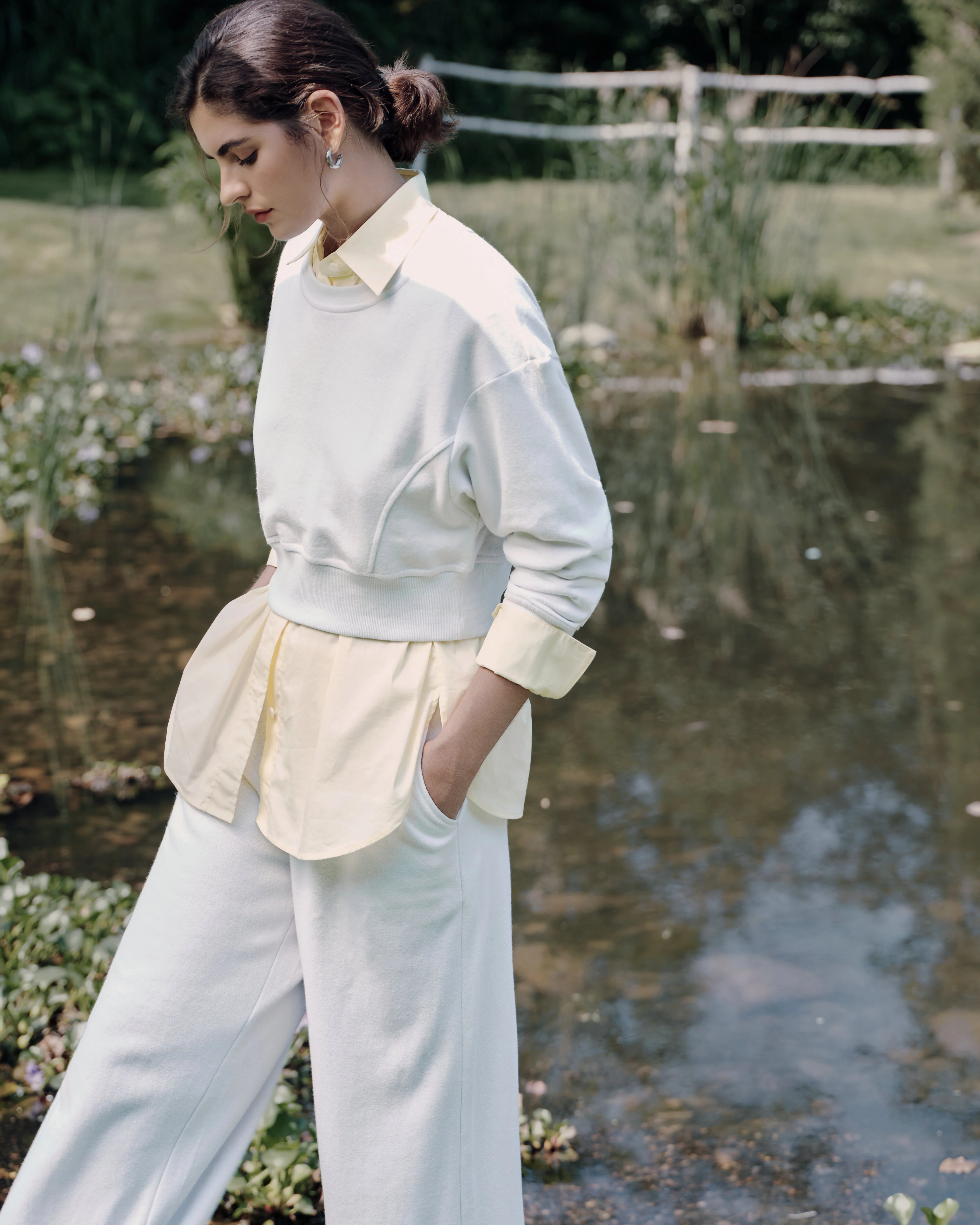 Hemp Essentials Fleece Cropped Sweater - Image 3