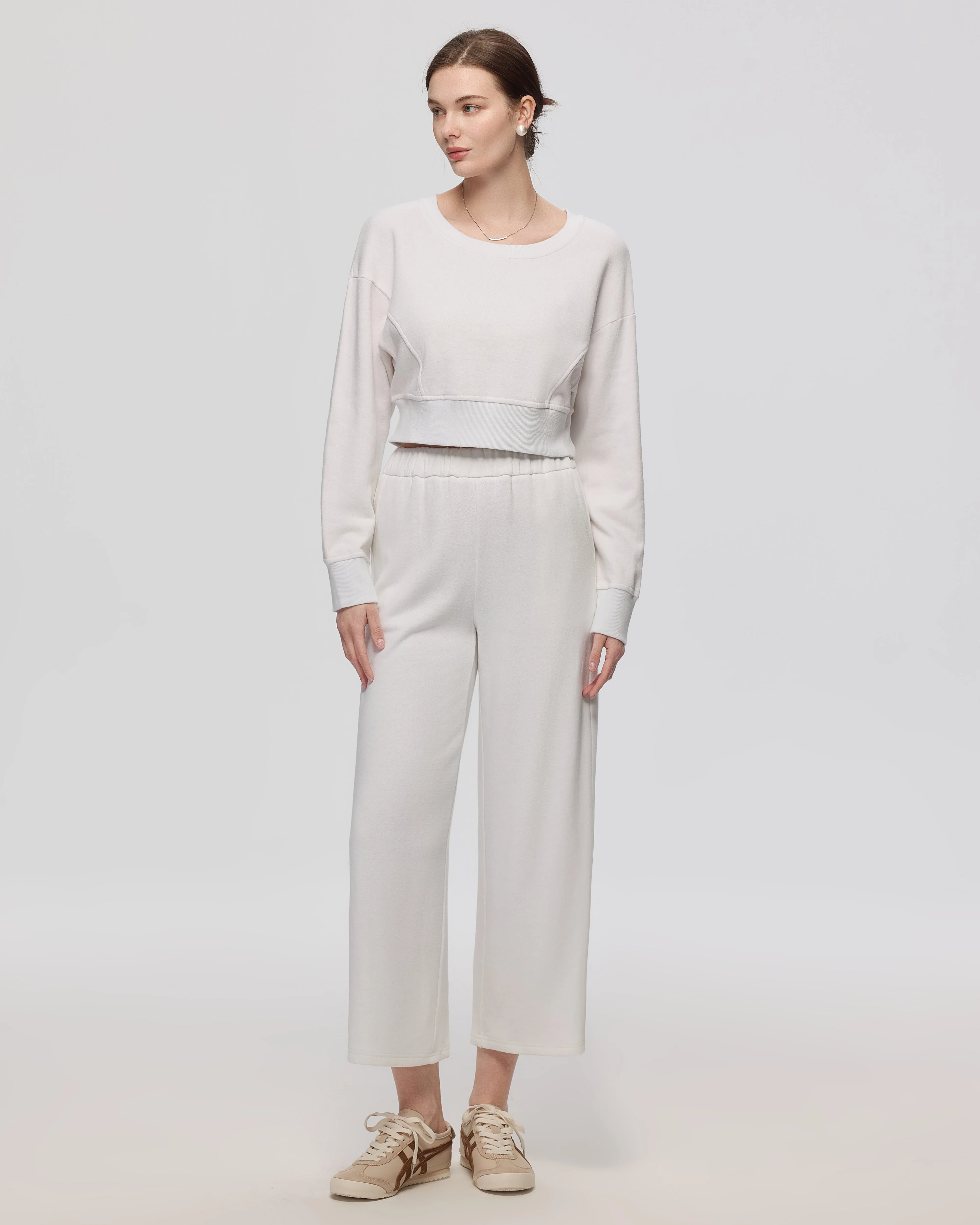 Hemp Essentials Fleece Cropped Sweater - Image 6