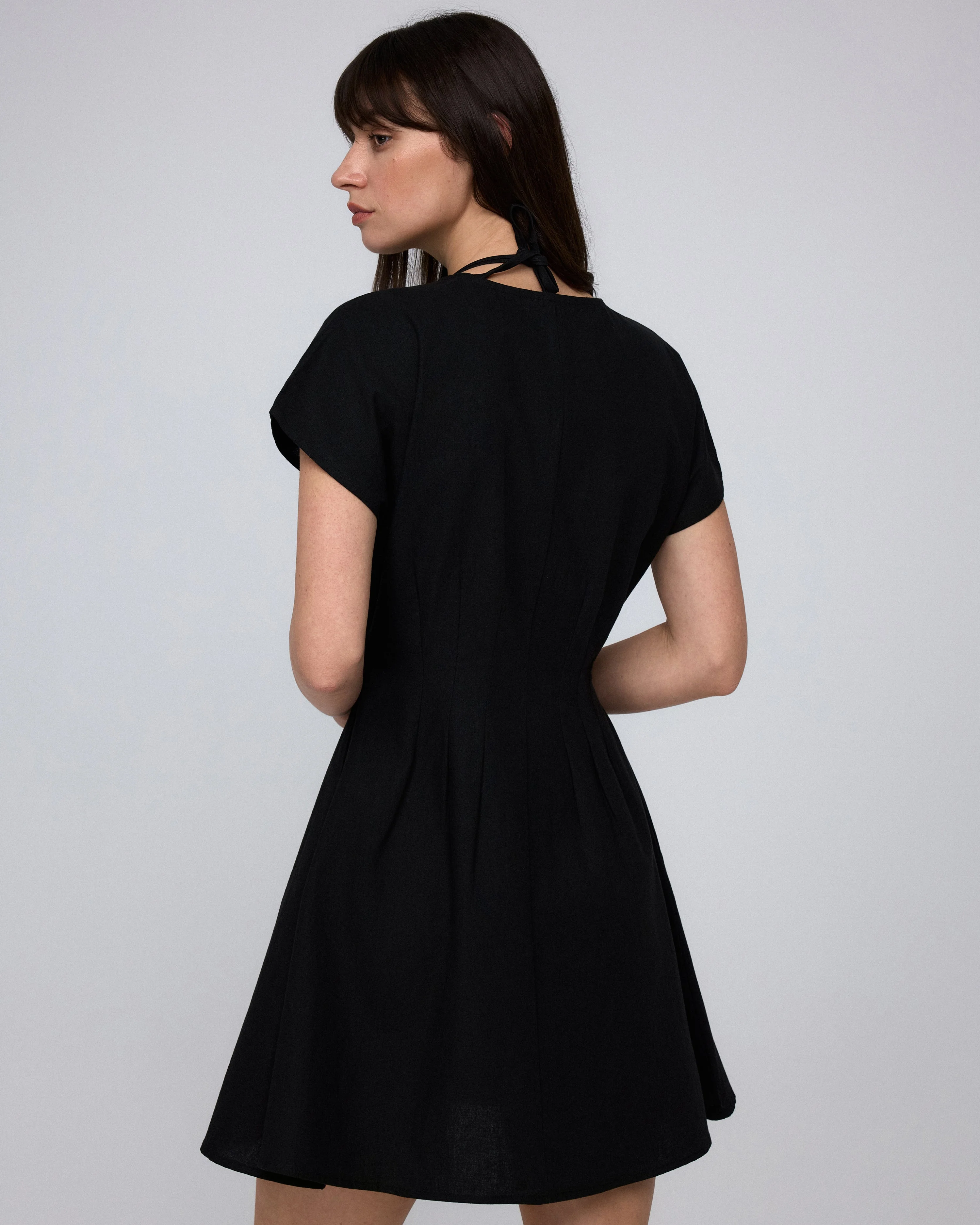 Flora Pleated Shirt Dress - Image 7
