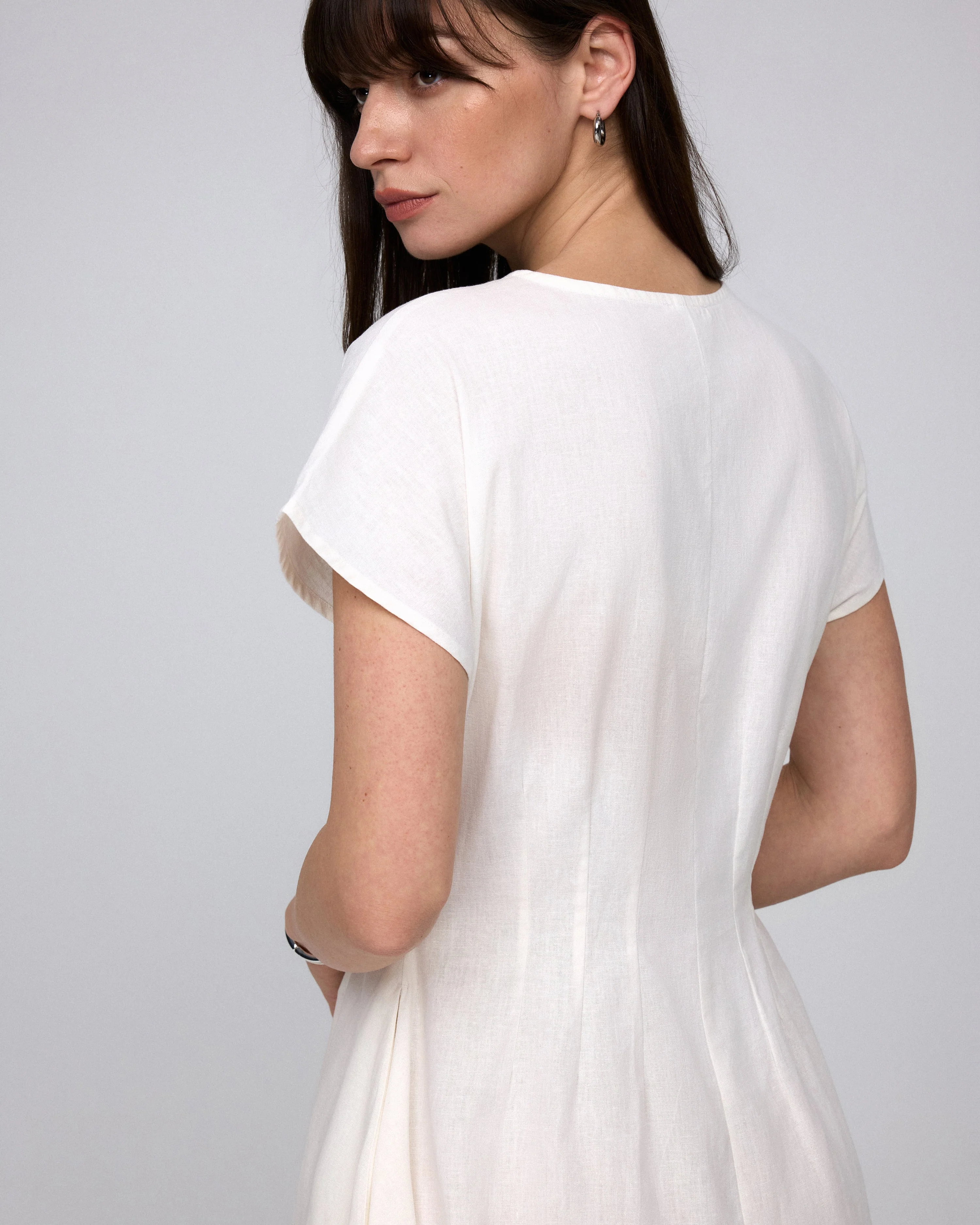 Flora Pleated Shirt Dress - Image 6