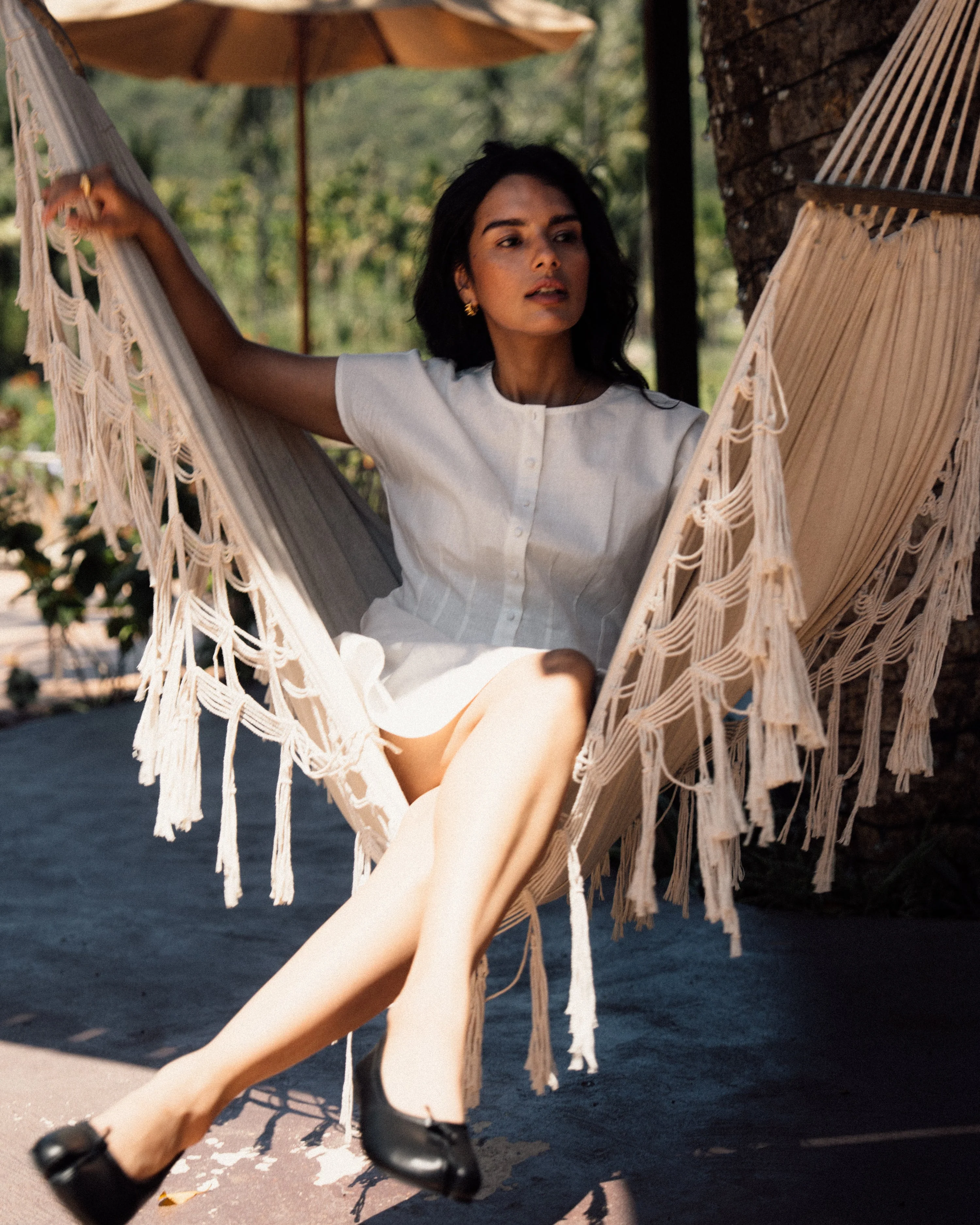 Flora Pleated Shirt Dress - Image 7