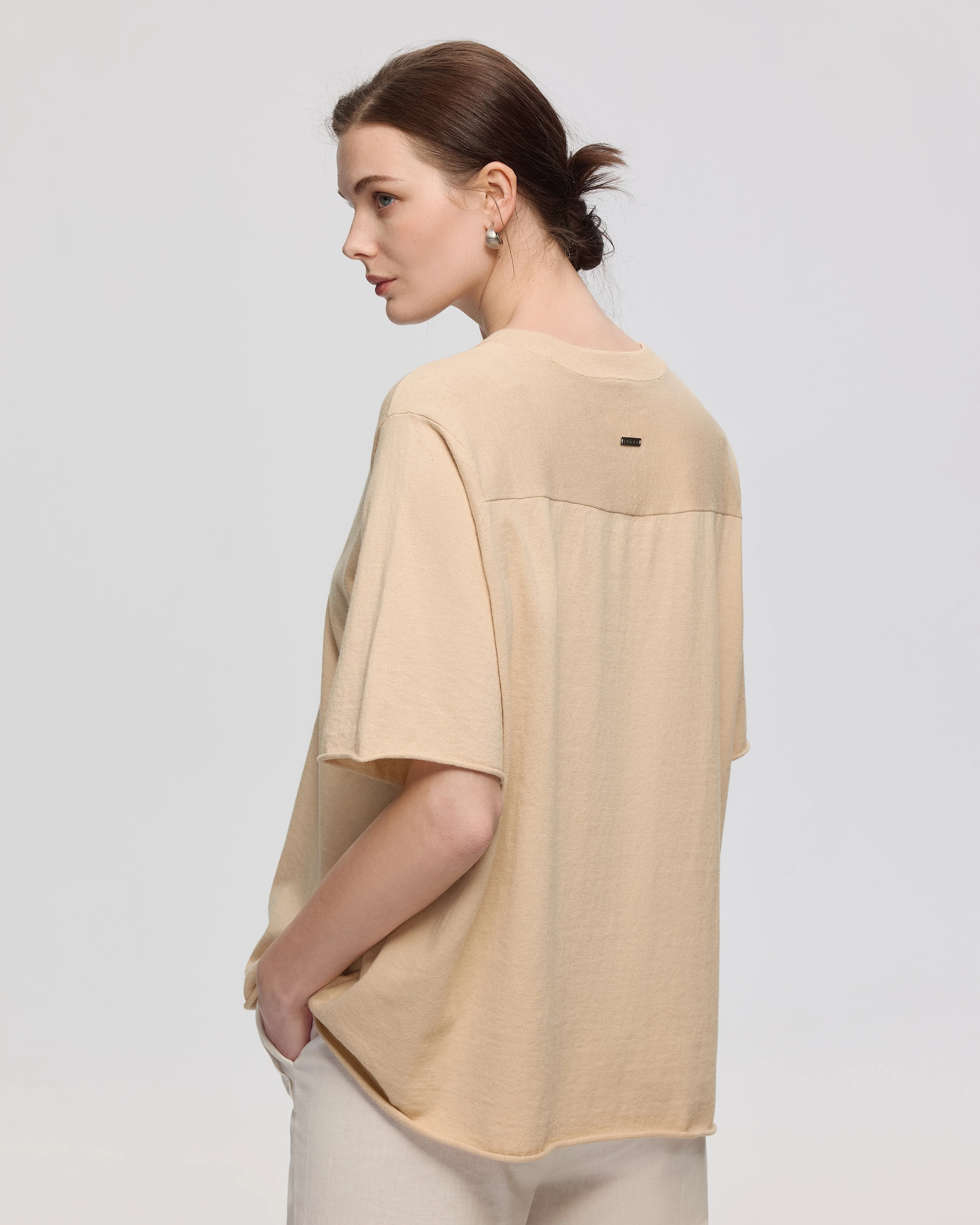 Hemp Essentials Sweater Knit Tee - Image 6