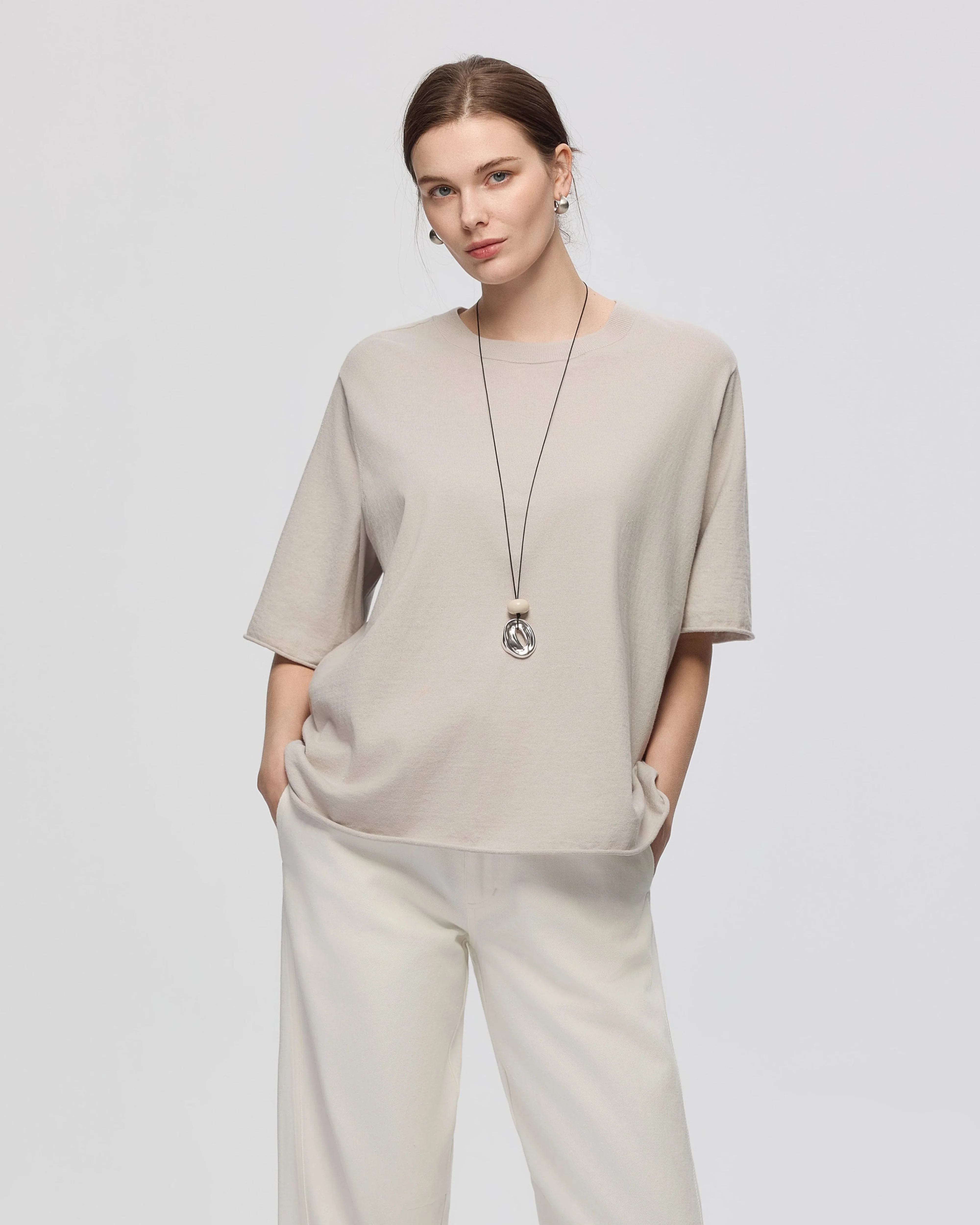 Hemp Essentials Sweater Knit Tee - Image 4