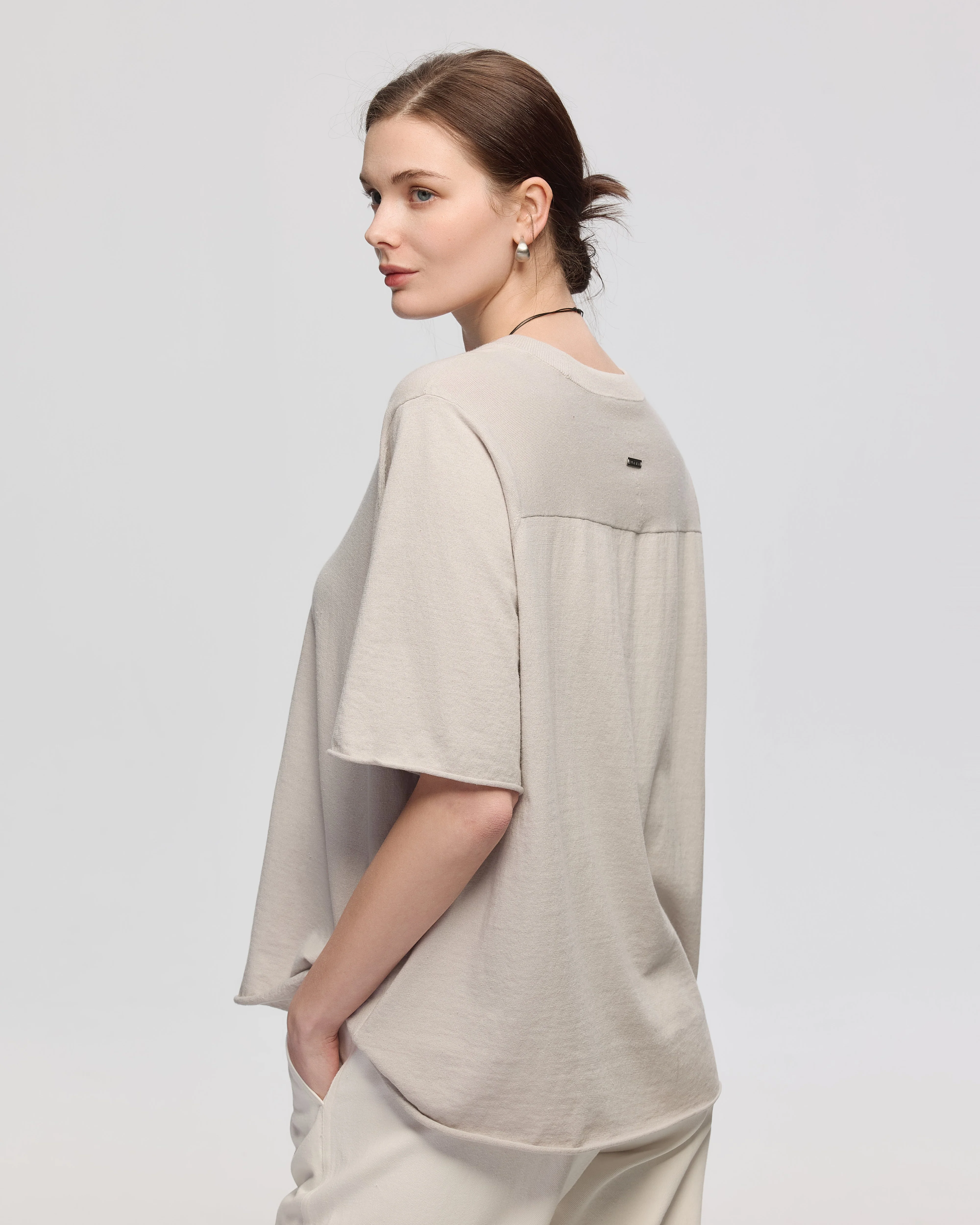 Hemp Essentials Sweater Knit Tee - Image 5