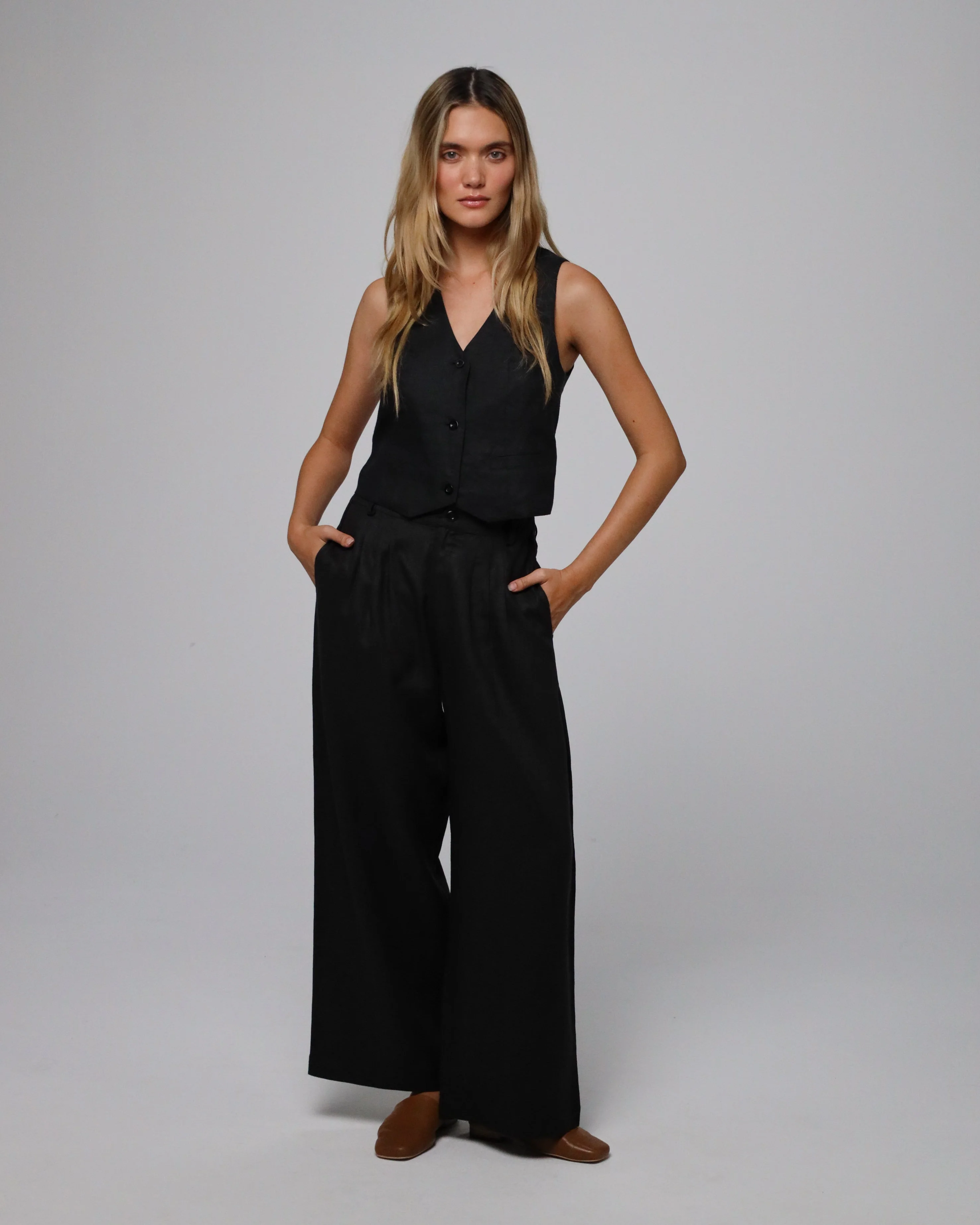 Juana Hemp Tailored Vest - Image 3
