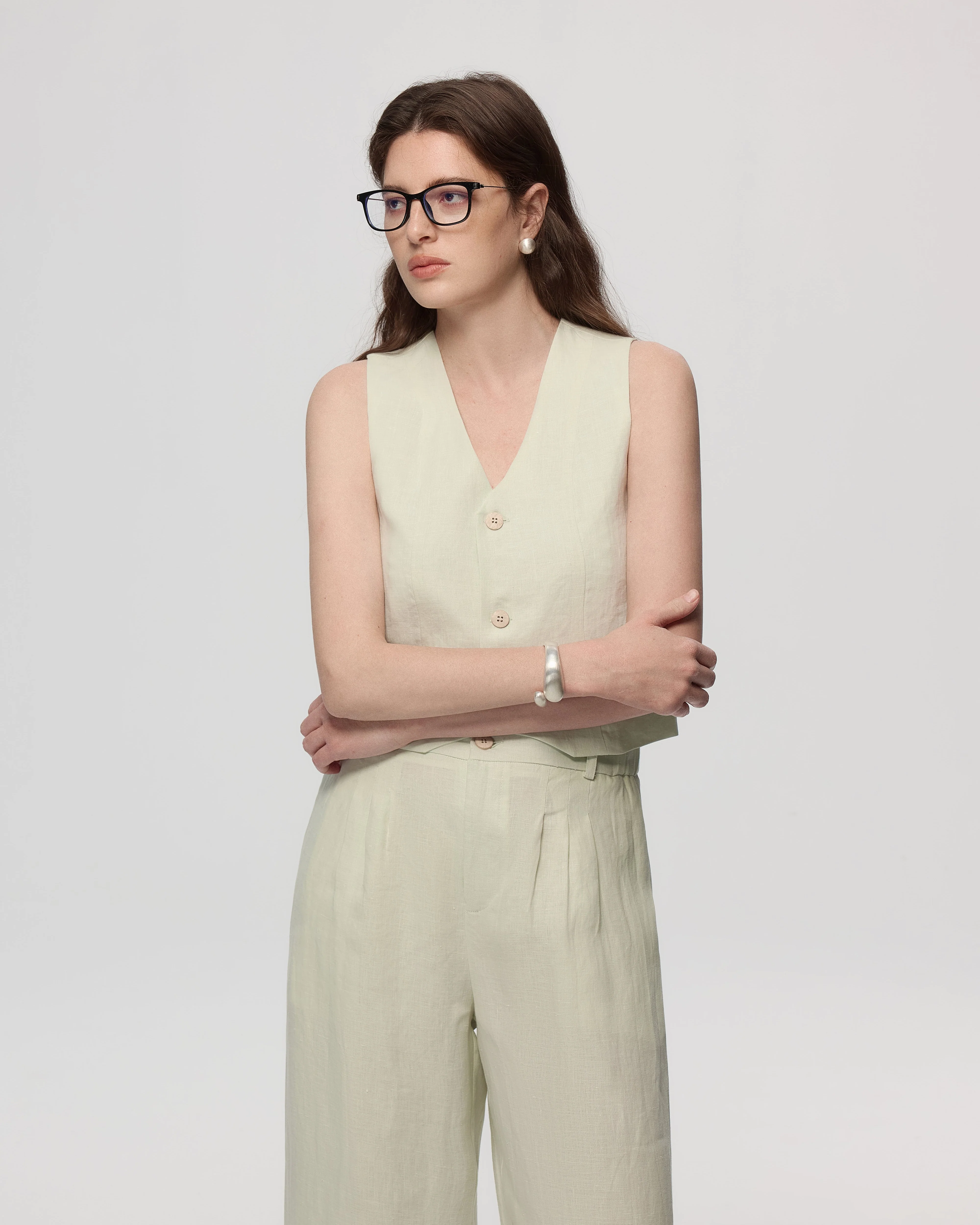 Juana Hemp Tailored Vest - Image 3