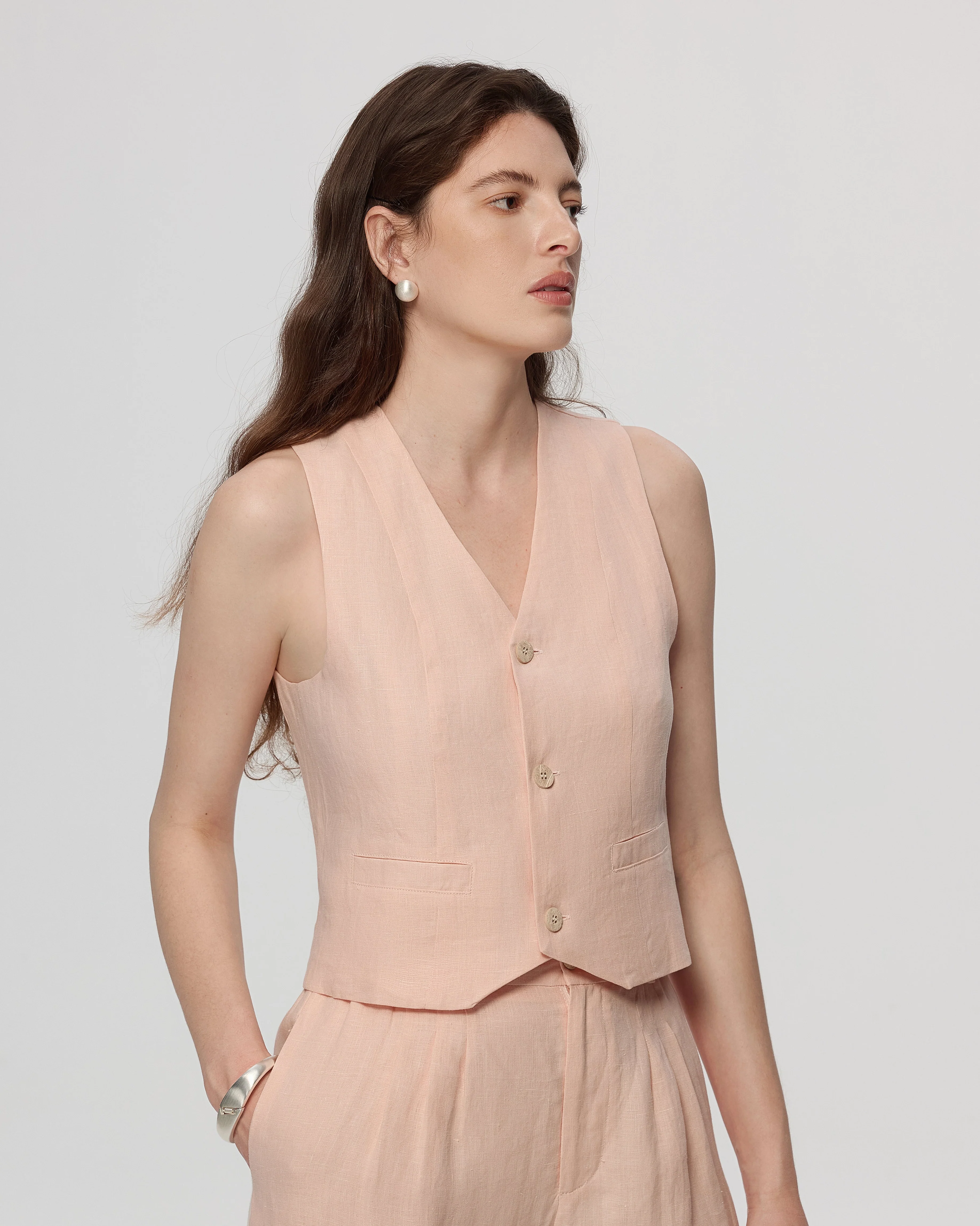Juana Hemp Tailored Vest - Image 3