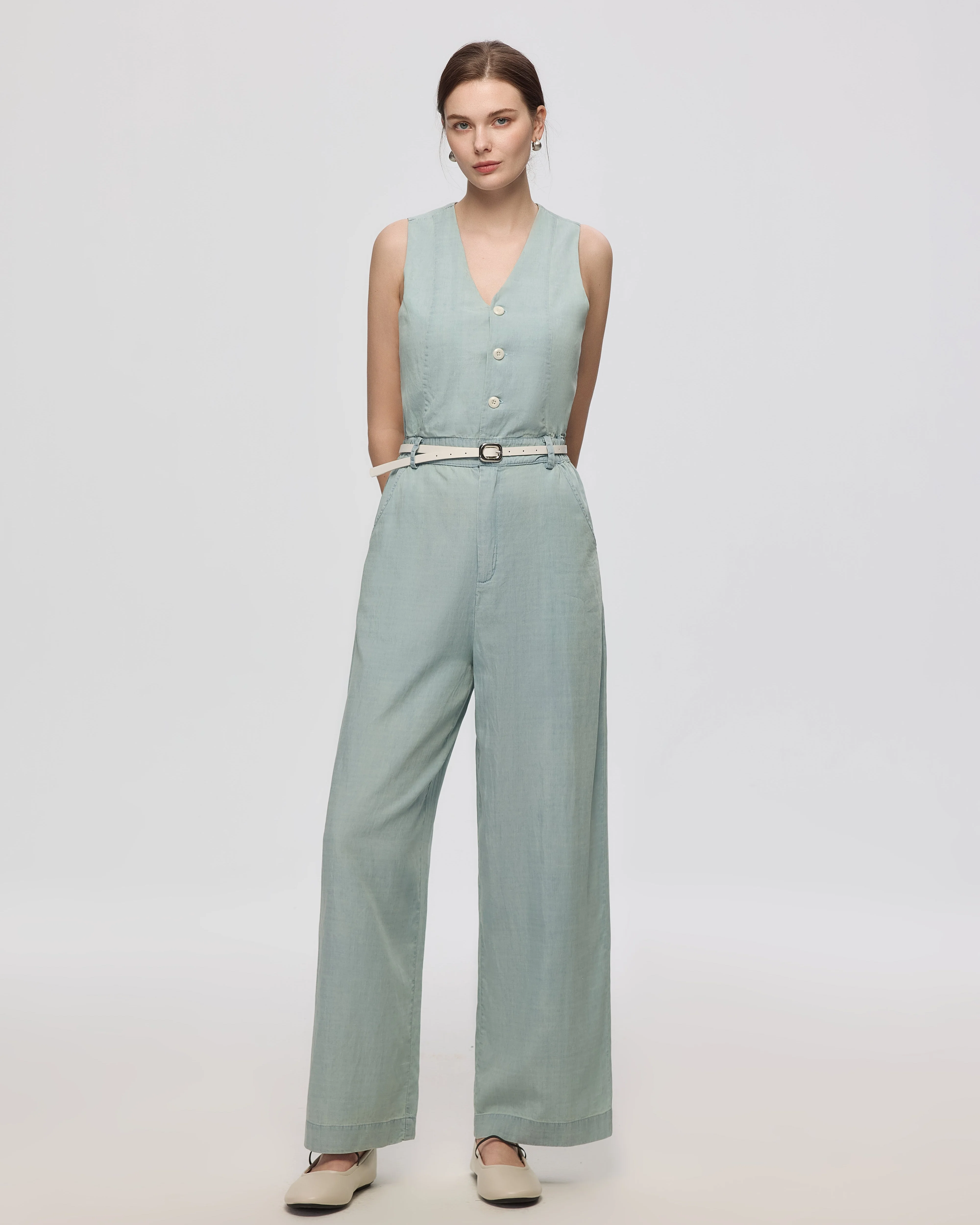 Nahla Chambray Jumpsuit - Image 5