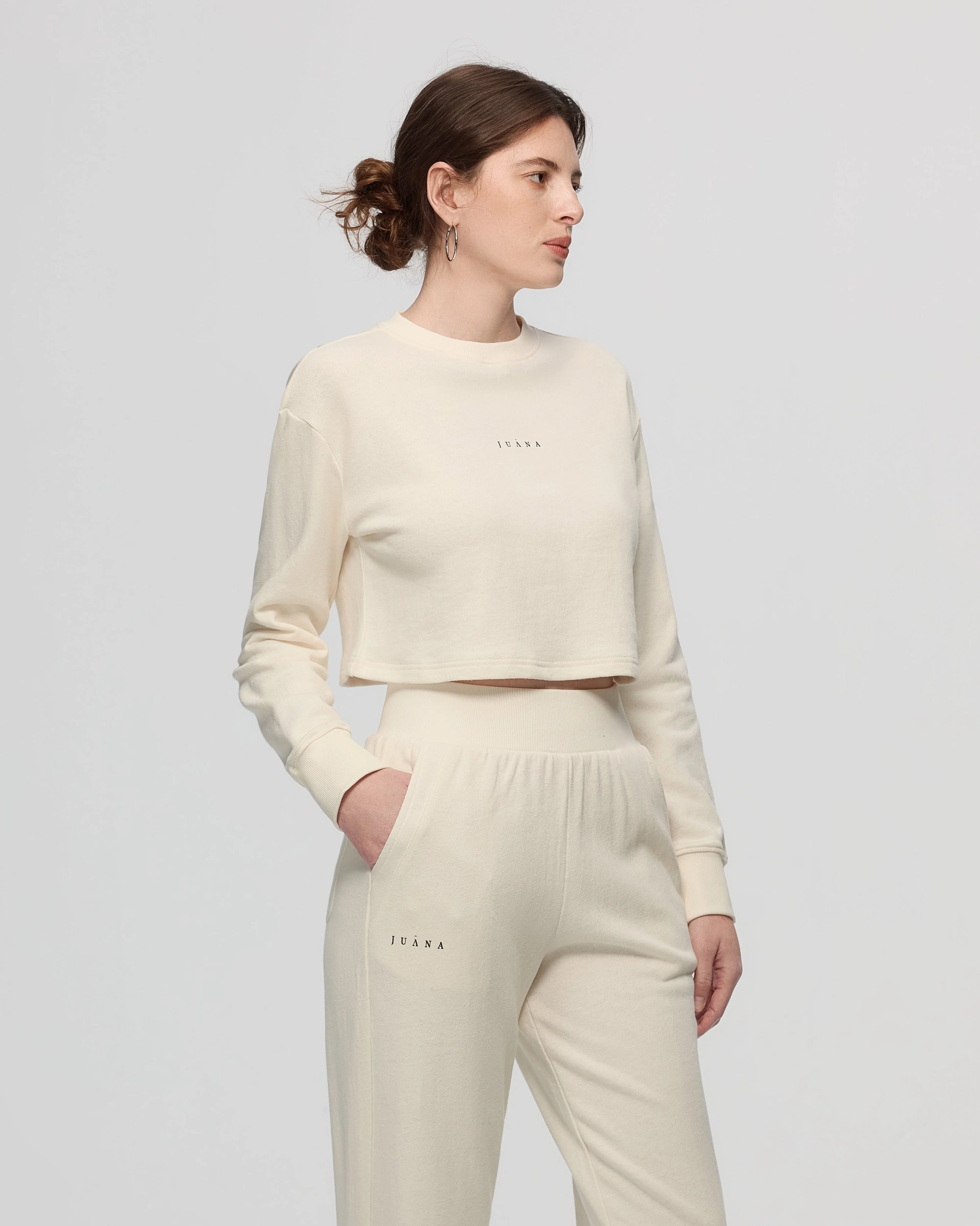 Off Hours Natural Crewneck Sweater - Image 3