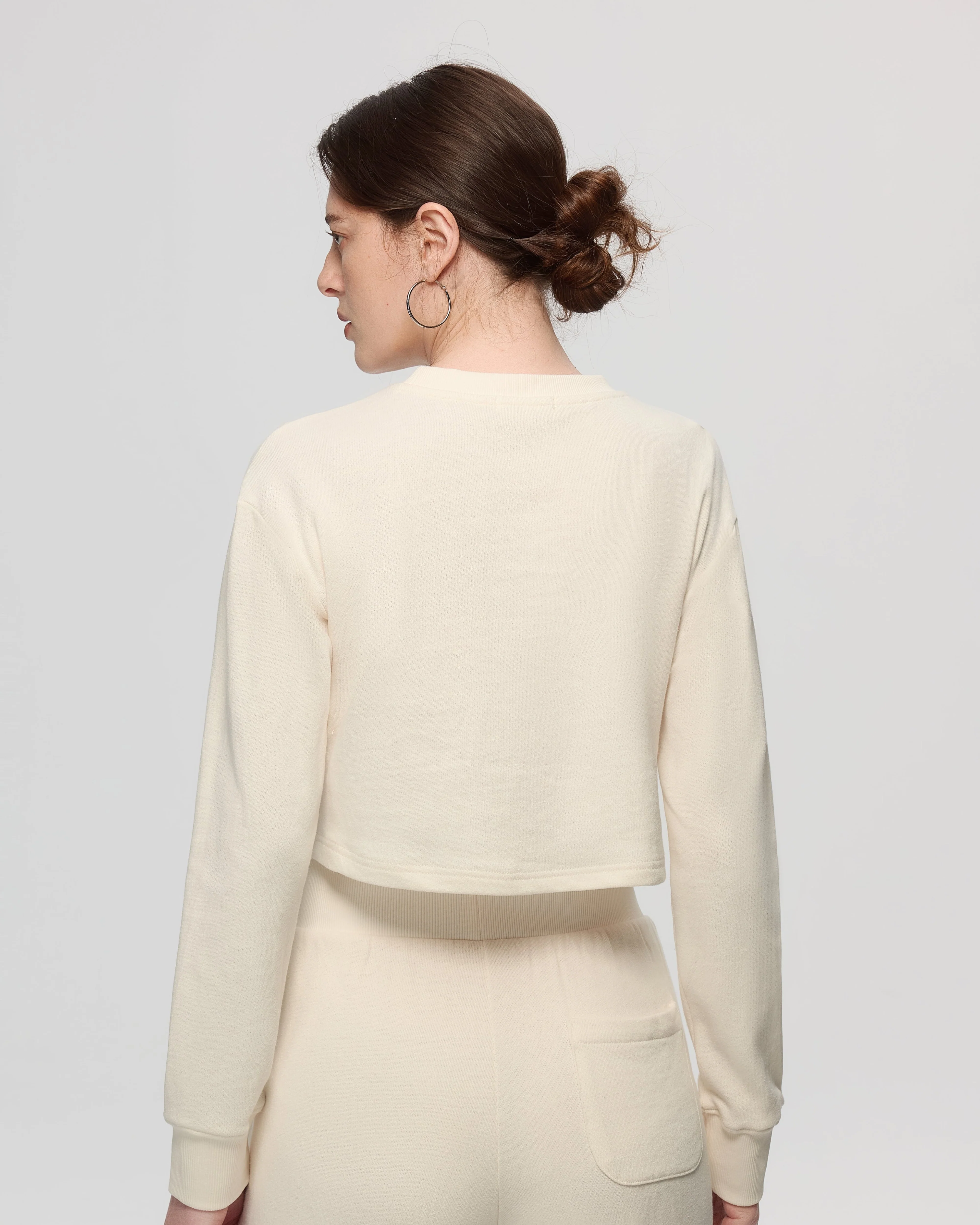 Off Hours Natural Crewneck Sweater - Image 5