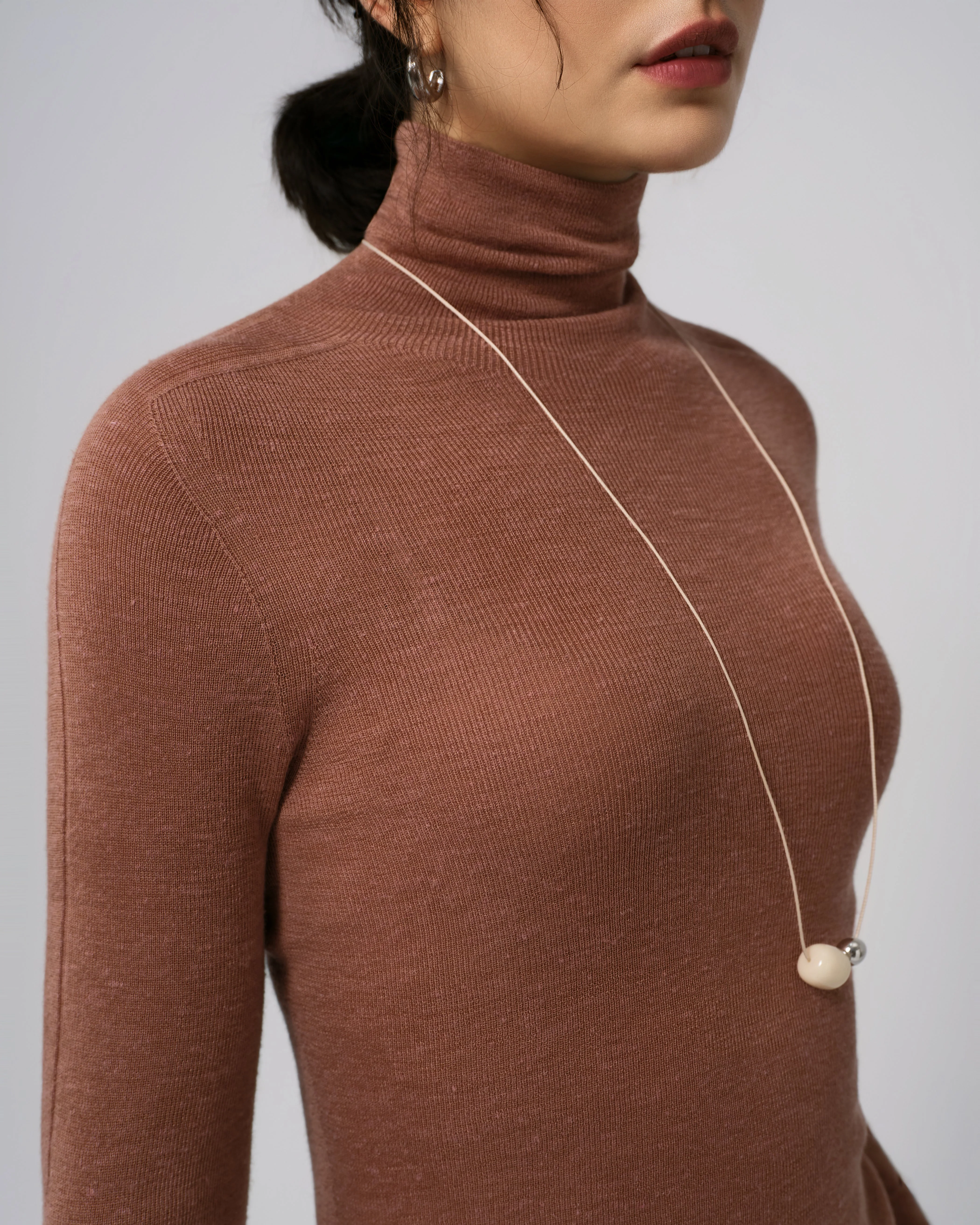 Ossa Knitted Hemp Turtleneck - Image 3