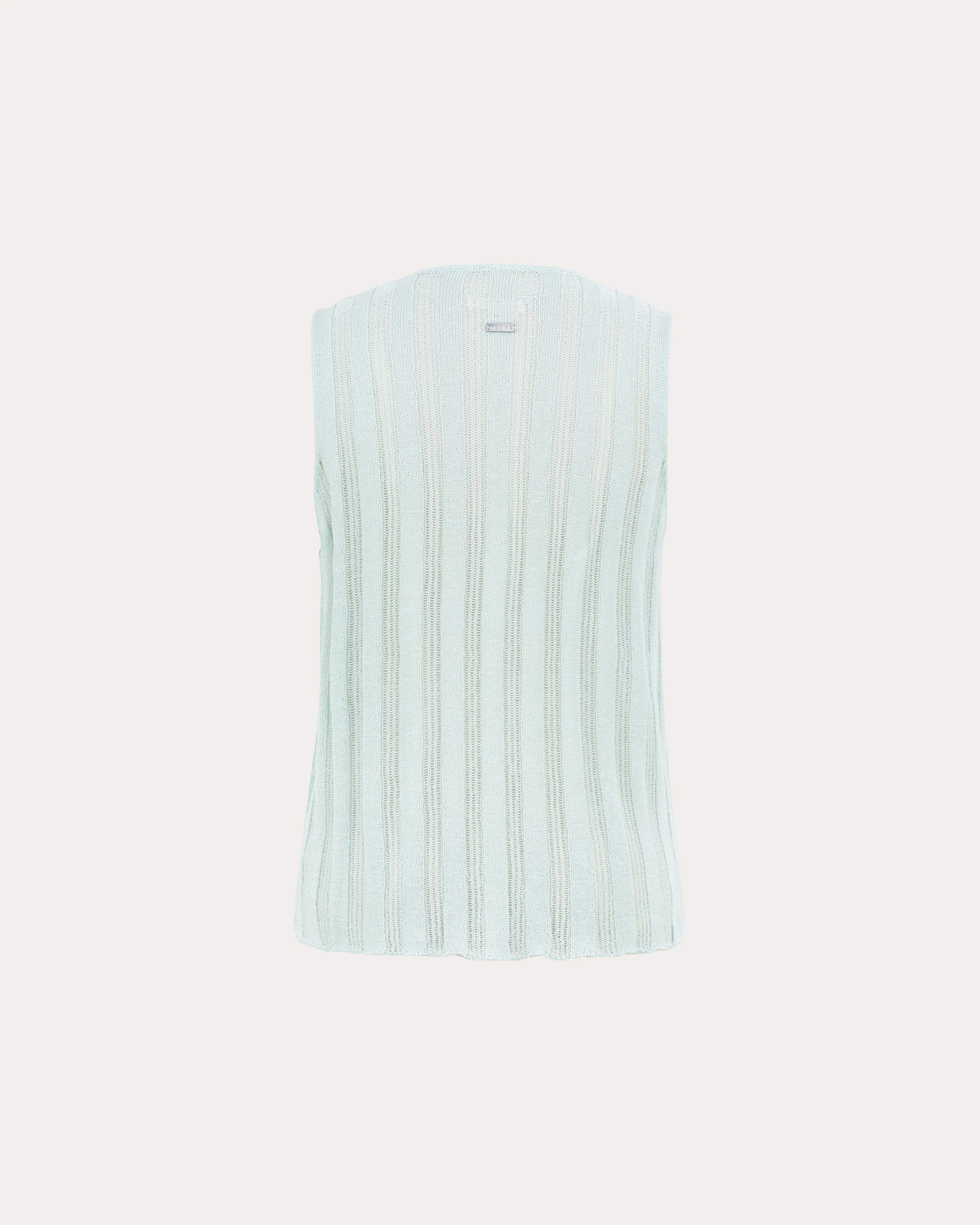 Sumire Open Knit Button Front Tank - Image 9